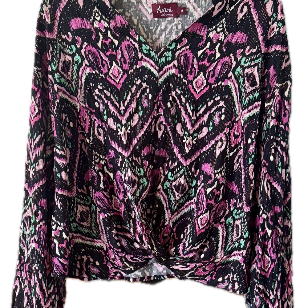 Avani Multicolor Patterned Blouse